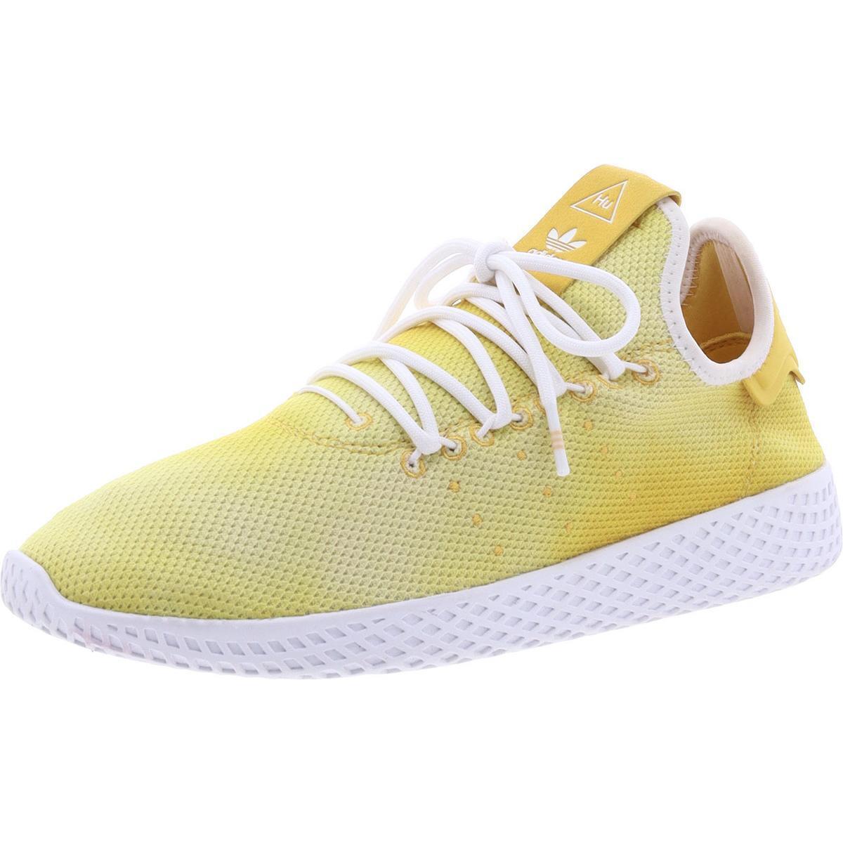 Adidas Originals Mens Pharrell Williams HU Yellow Running Training Shoes 4774