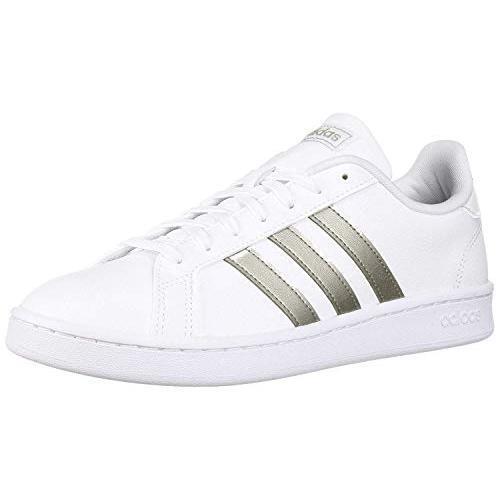 Adidas Women`s Grand Court Tennis Sneaker Wht/plamet/wht - WHT/PLAMET/WHT