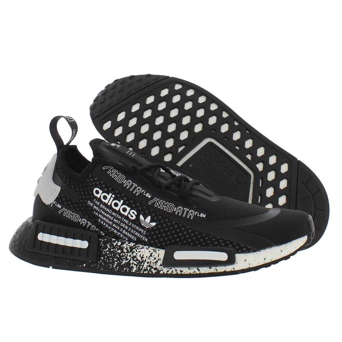 Adidas Nmd Spectoo Spotlight 2.0 Boys Shoes Size 5.5 Color: Black/white - Black/White, Main: Black