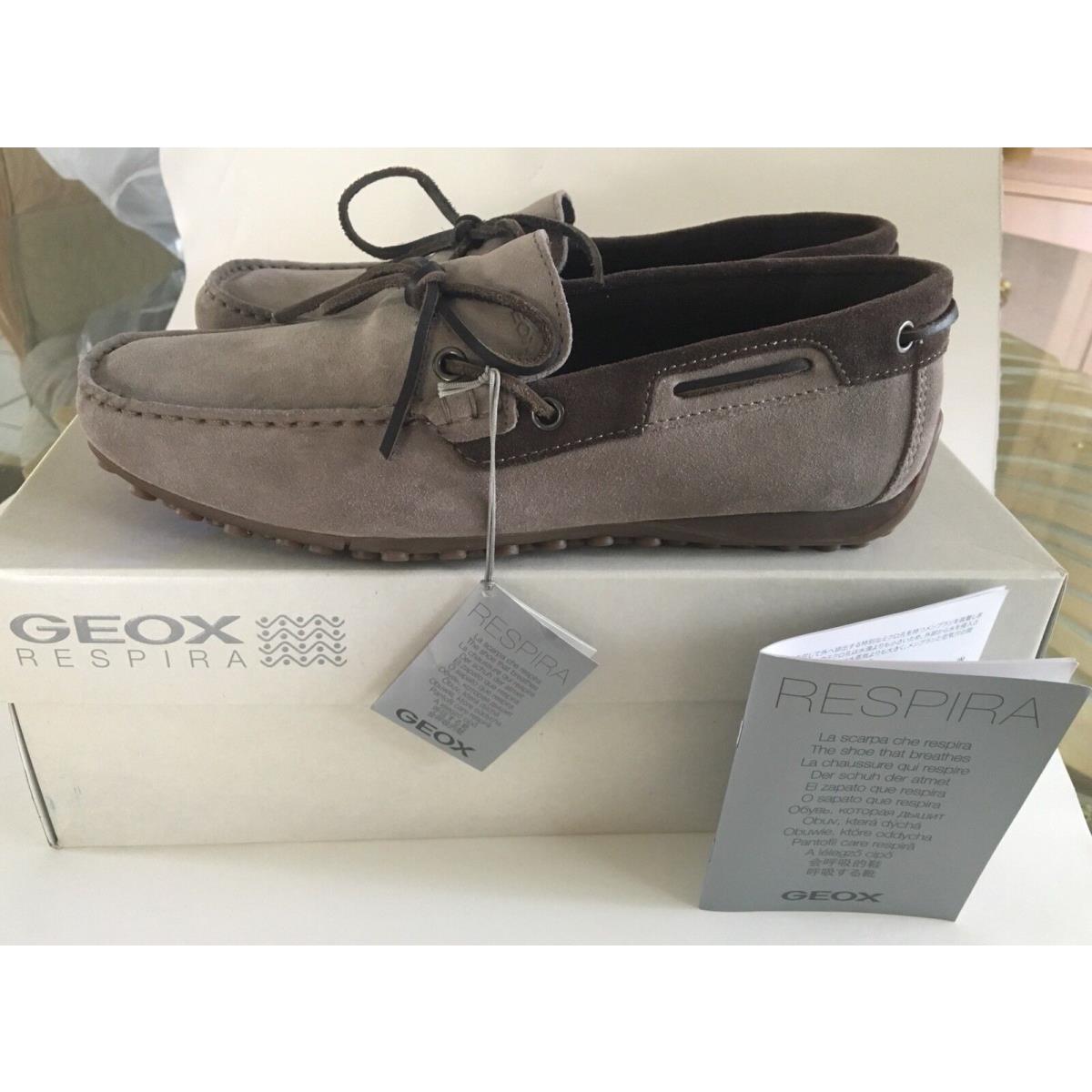 Geox Men`s U Snake Moccasin I-suede US Size 7