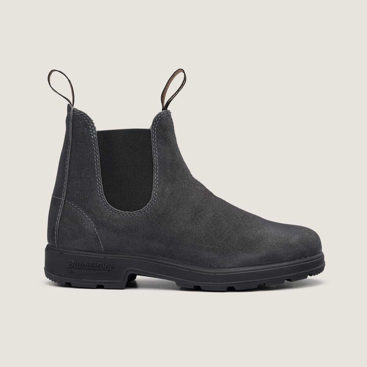 Blundstone Unisex Originals Suede Chelsea Boot Steel Grey - 1910 Steel Grey