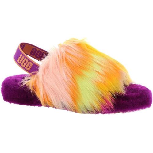 Big Little Kid`s Ugg Fluff Yeah Slide Tie Dye Bylc 1120033kBYLC