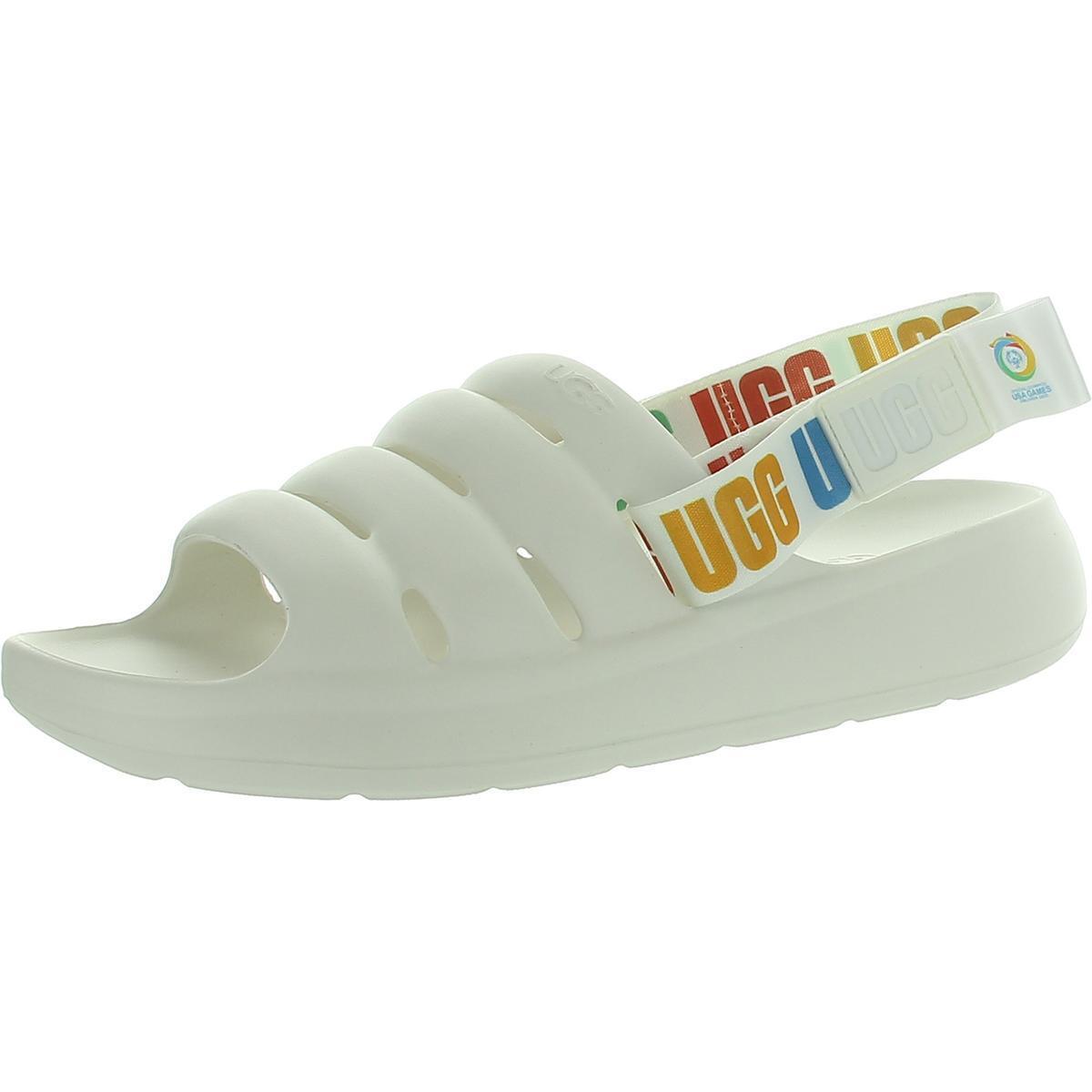 Ugg Mens Cushioned Footbed Slip-on Slingback Sport Sandals Shoes Bhfo 3432 - White