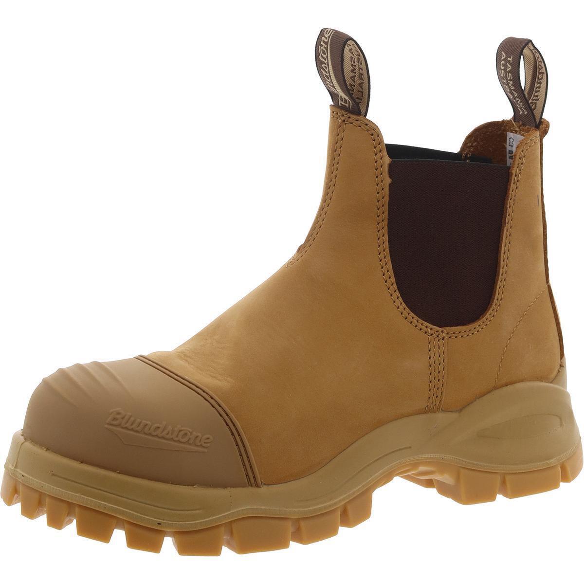 Blundstone Mens Tan Leather Work Safety Boots Shoes 6 Medium D Bhfo 4056