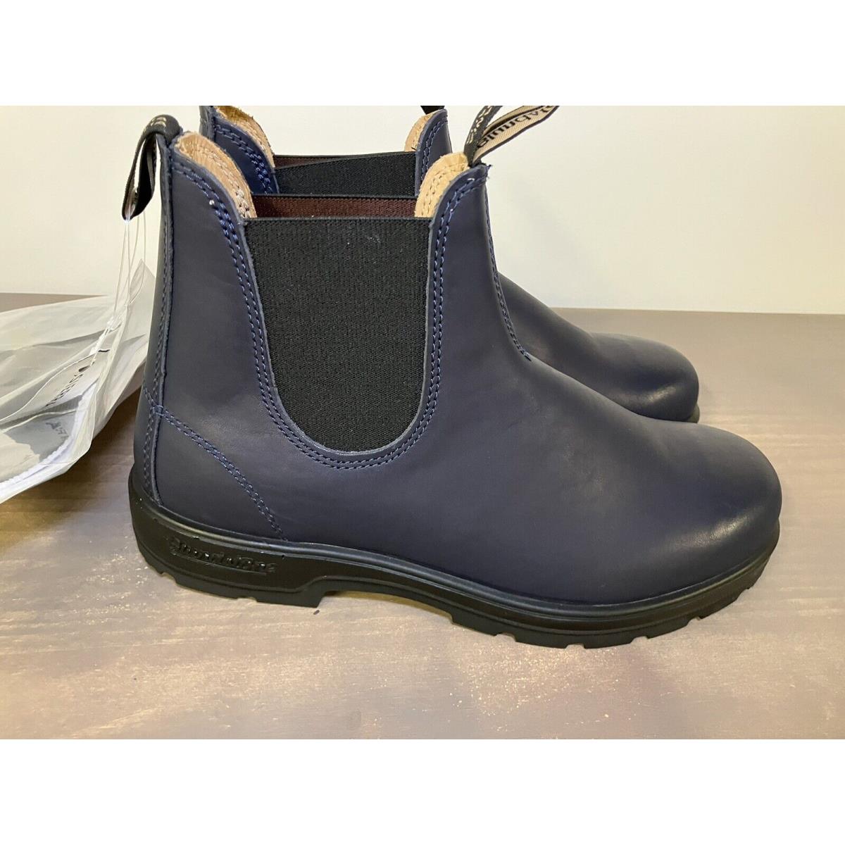 Blundstone Leather Chelsea Boots 550 Navy Blue Mens US Size 10 195