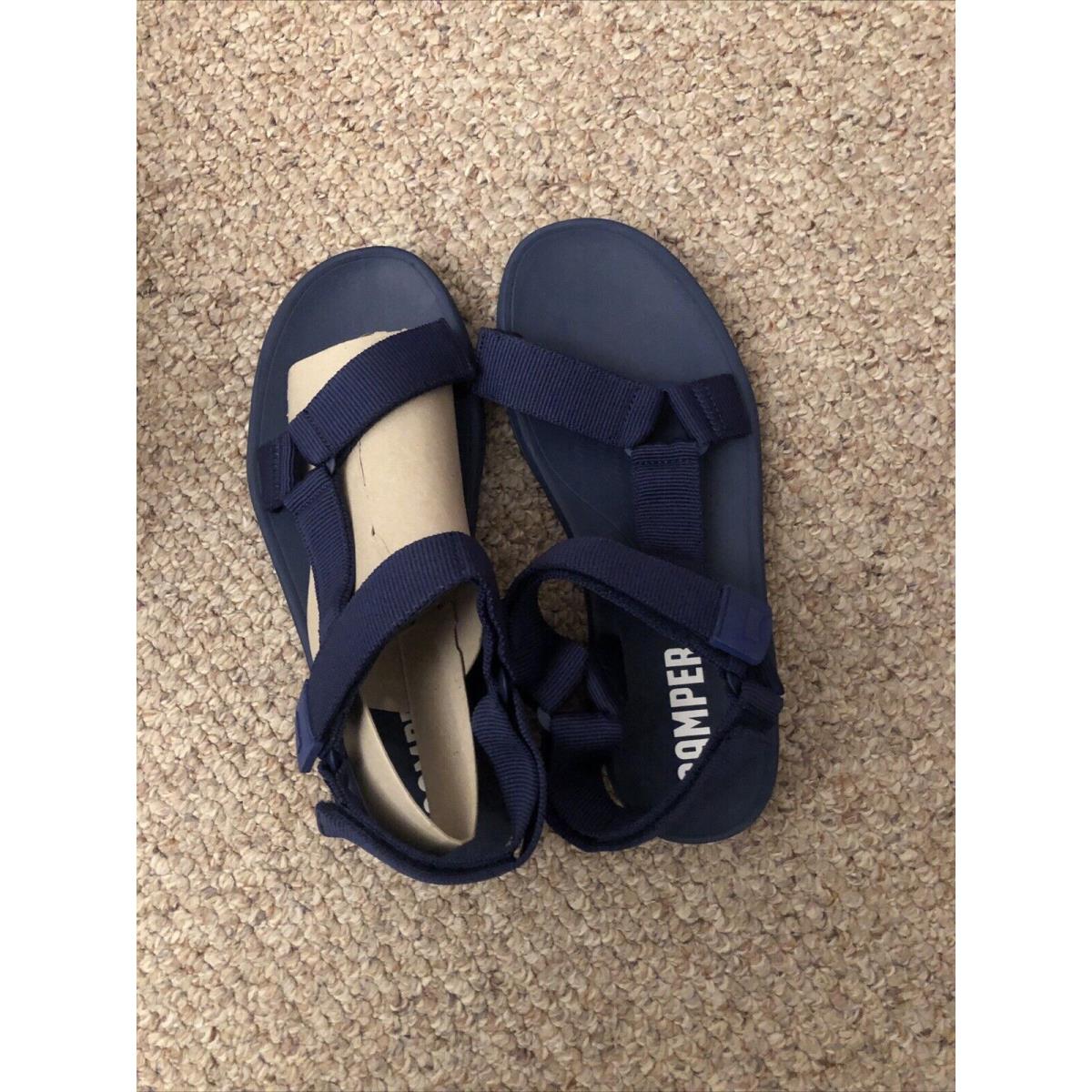 Camper Blue Men`s Textile Sandals with Eva Outsoles