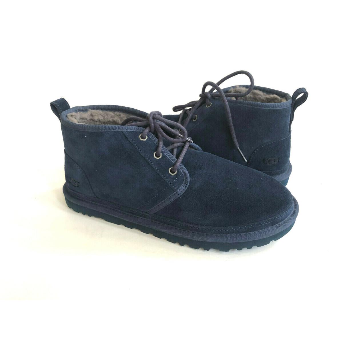 Ugg Men Neumel Navy Fully Line Shearling Suede Shoe US 13 / EU 45 / UK 12