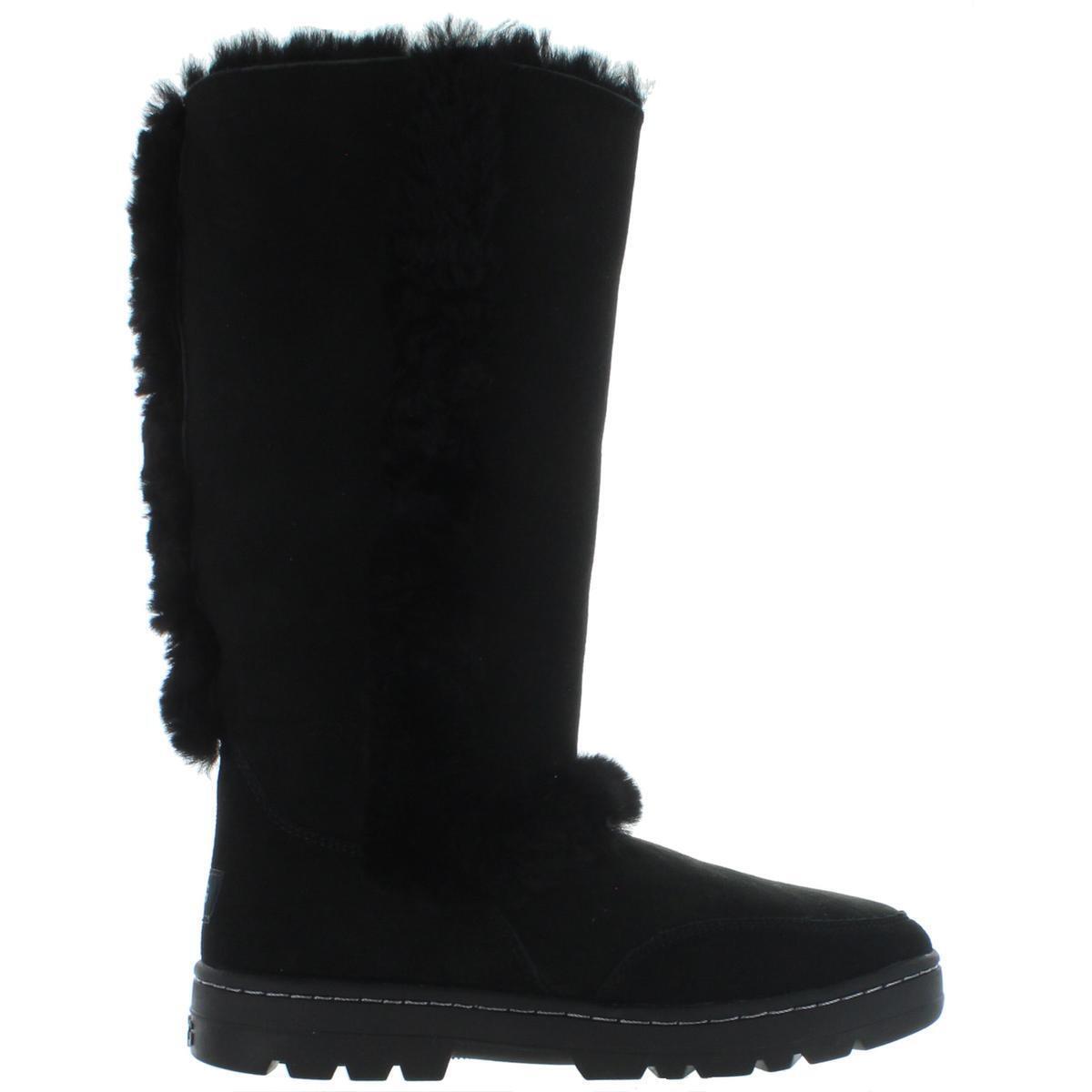 Ugg Womens Sundance II Revival Black Winter Boots Shoes 6 Medium B M Bhfo 7603