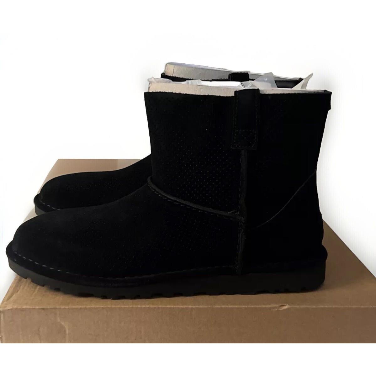 Ugg Classic Unlined Mini Perf 1016852 Black Size 11 Woman`s Boots