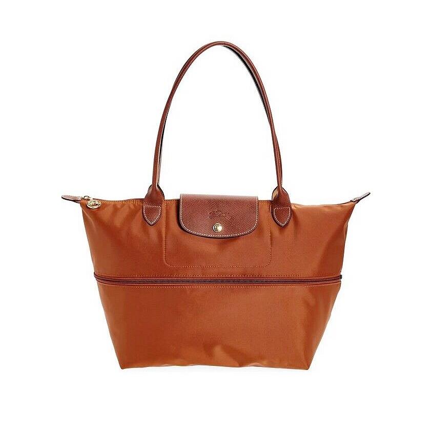 Longchamp Le Pliage Expandable Large Shoulder Tote Many Colors Cognac