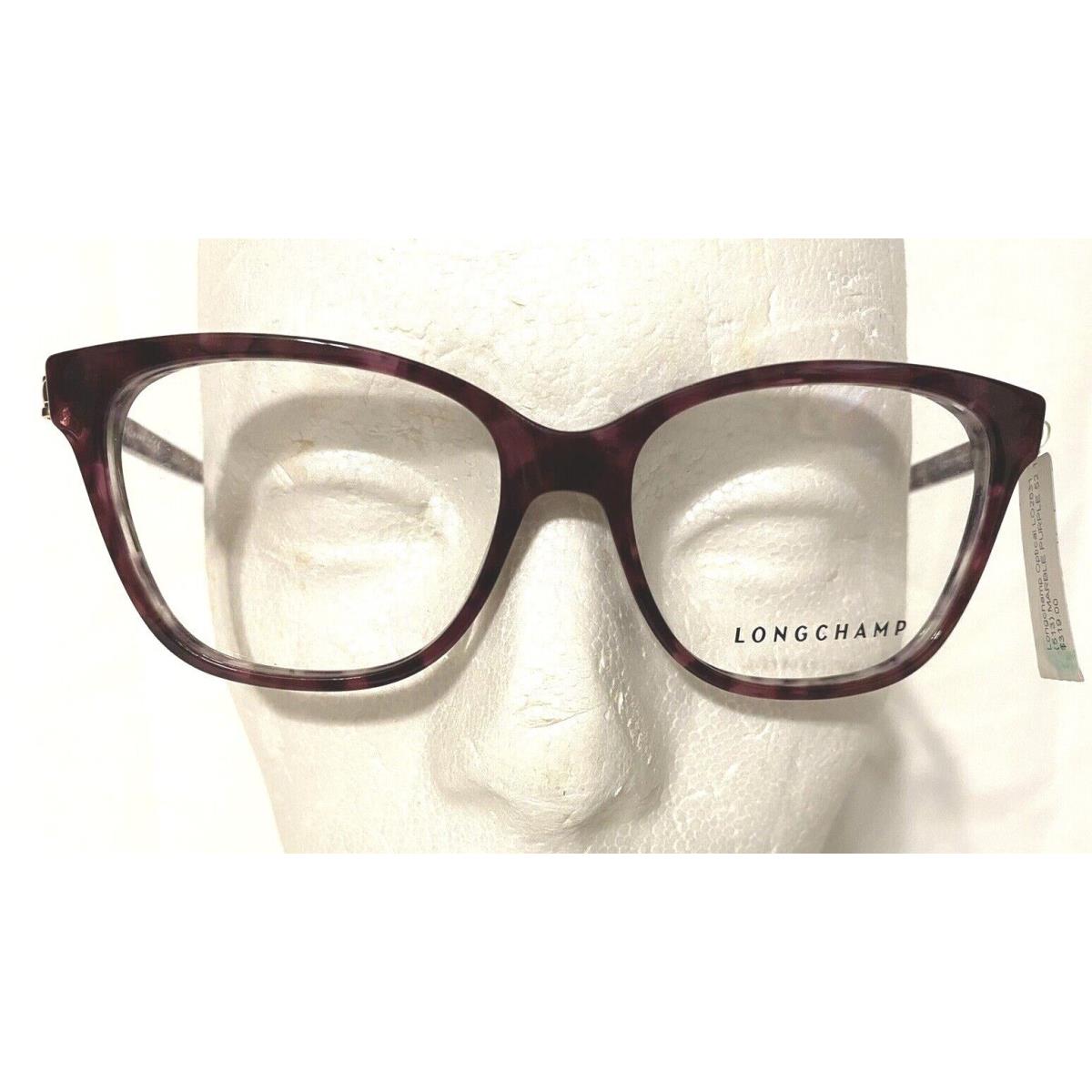 Longchamp LO2631-513 Marble Purple Designer Eyeglasses Frame W/case 52-15-140