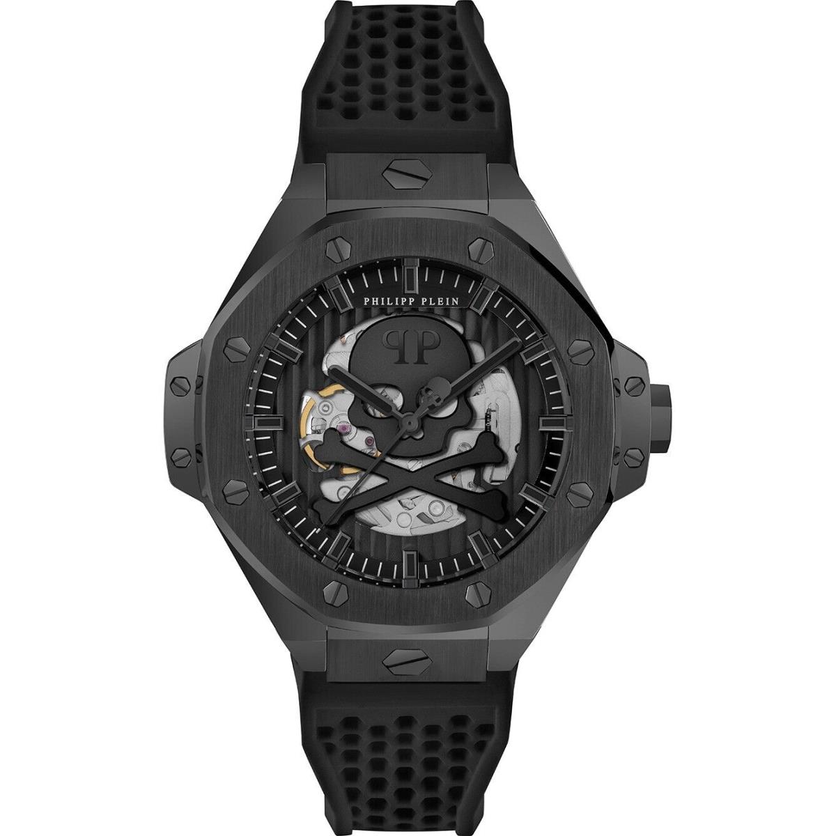 Philipp Plein PWPFA0924 Mens Watch Skeleton Royal Automatic 46mm 5ATM