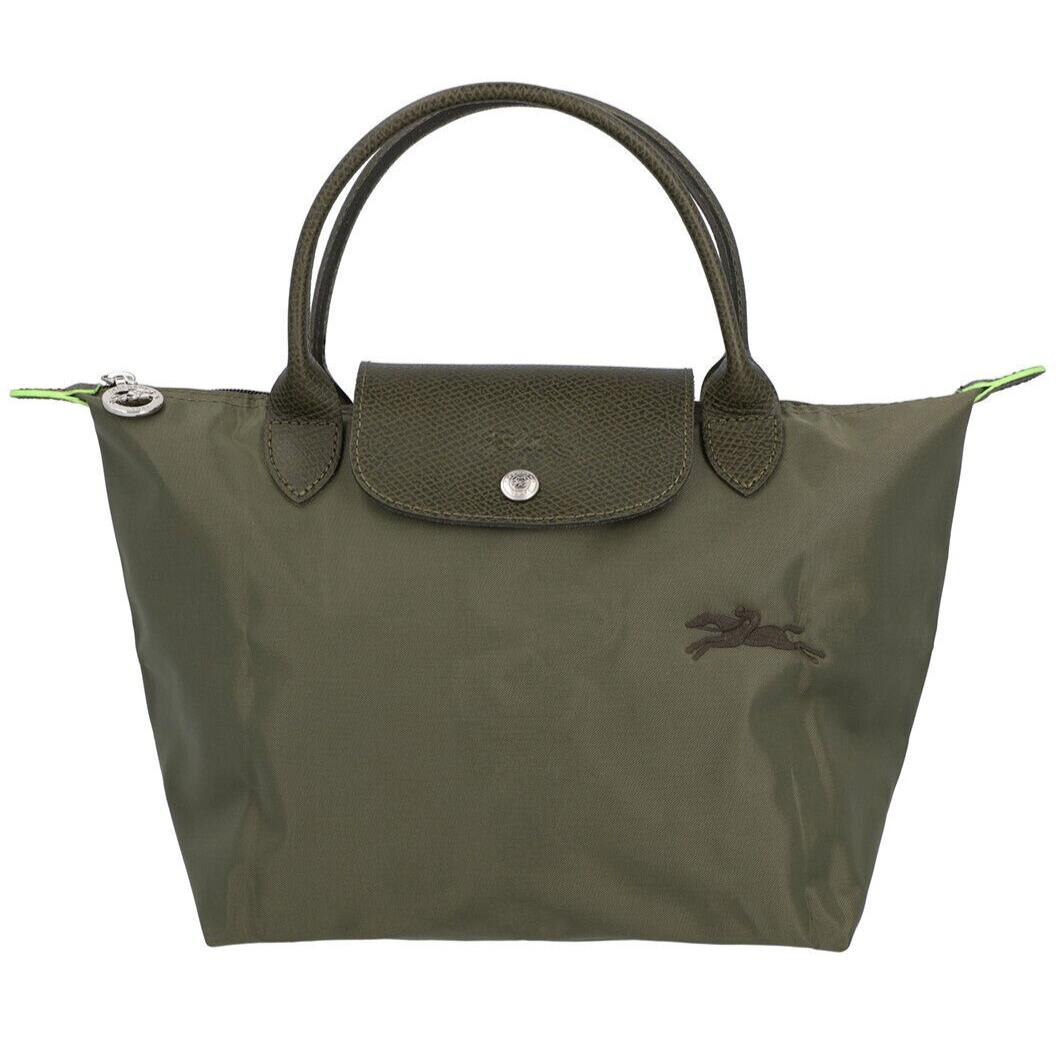 Longchamp Le Pliage Green Type S Small Tote 1621919 Forest Green