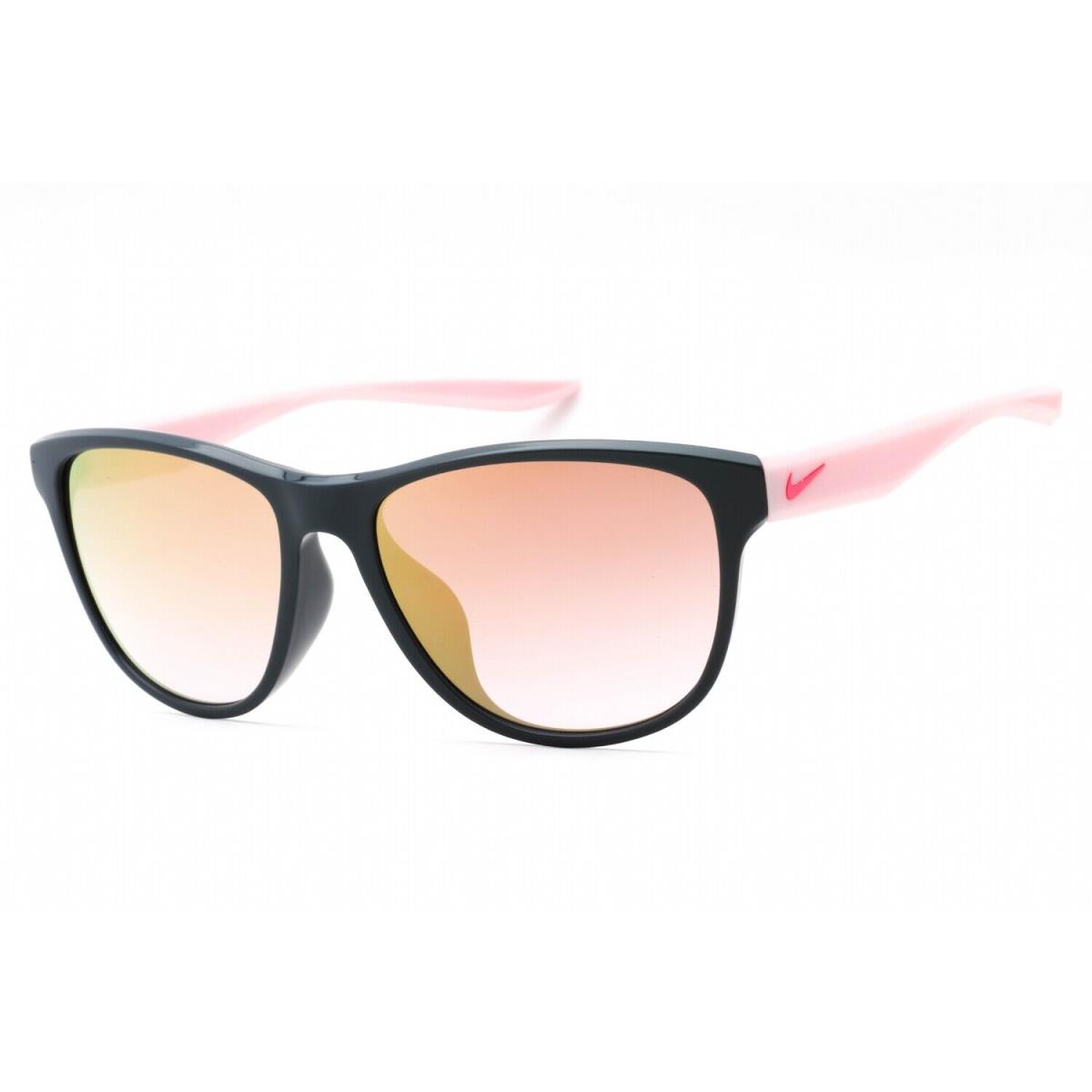 Nike Spark M AF EV1184 066 Sunglasses Gray Red Frame Brown Pink Gradient