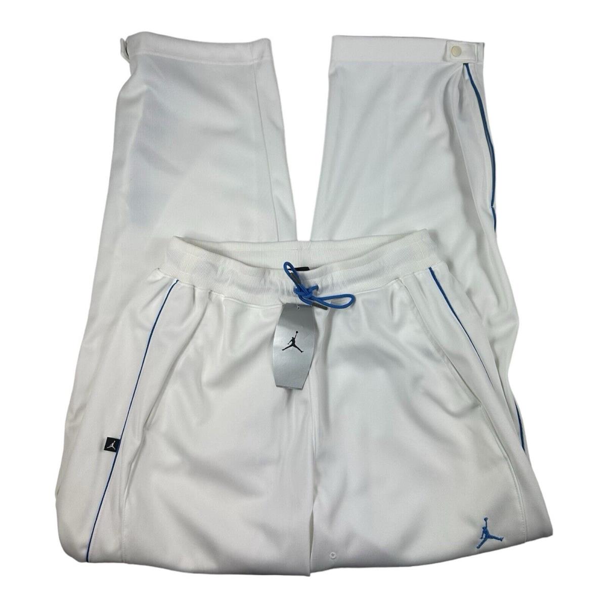 Nike Jordan Vtg Deadstock Polyster White Blue Jumpman Warm Up Pant XL