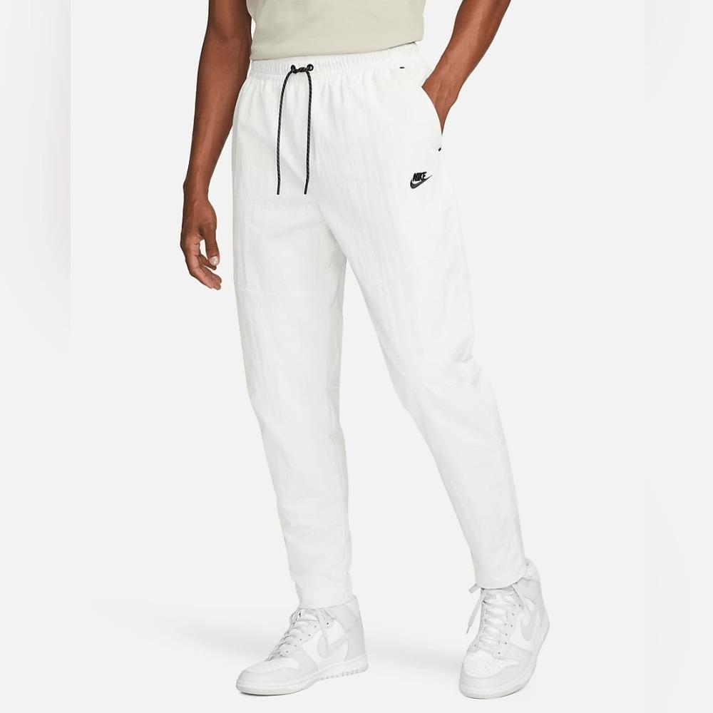 Nike Sportswear Tech Essentials Commuter Windbreaker Pants M White Grey Black