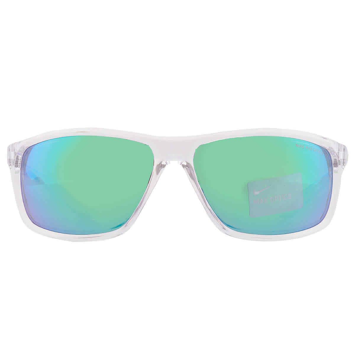 Nike Green Sport Men`s Sunglasses Nike Adrenaline M EV1113 901 66 Nike