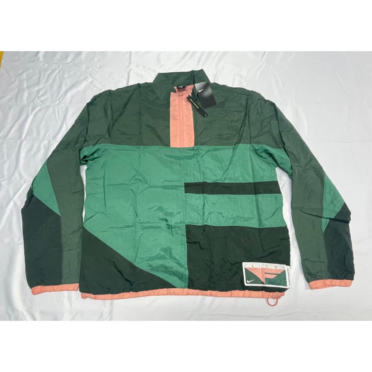 Nike Men`s Flight Retro Full-zip Basketball Jacket Size L-tall CN8508-361