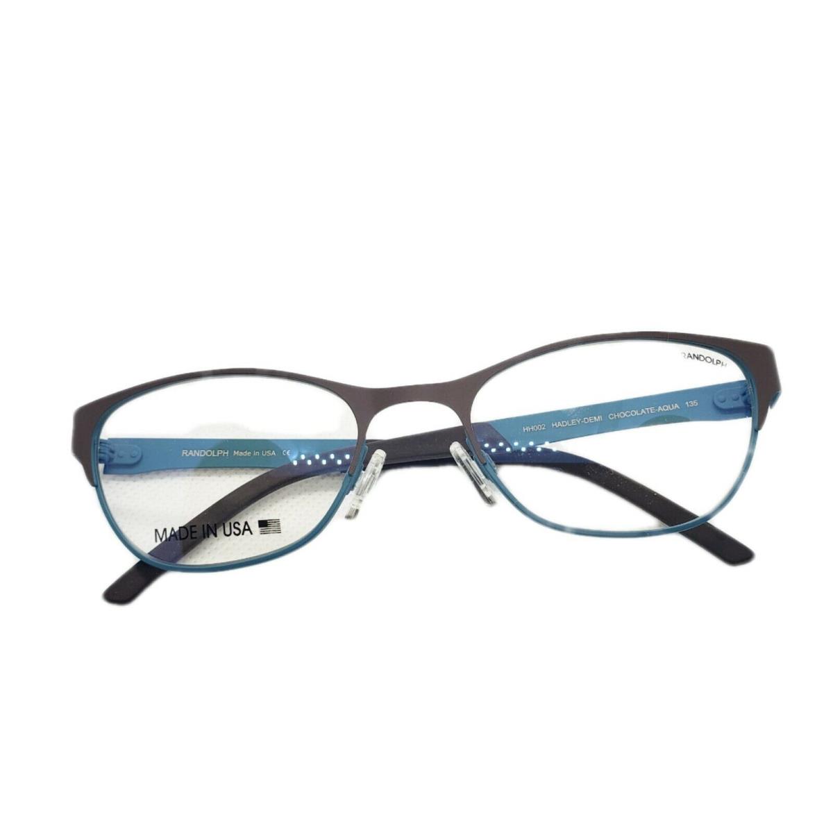 Randolph Hadley HH002 50mm Chocolate Aqua RX Frames For Prescription