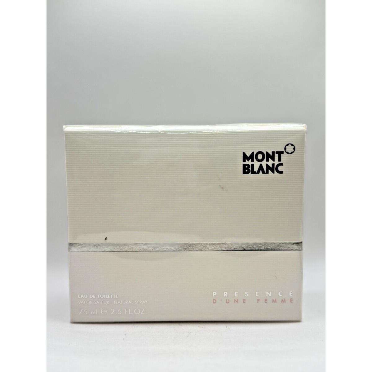 Montblanc Presence D`une Femme BY Mont Blanc 75ML Edt Spray