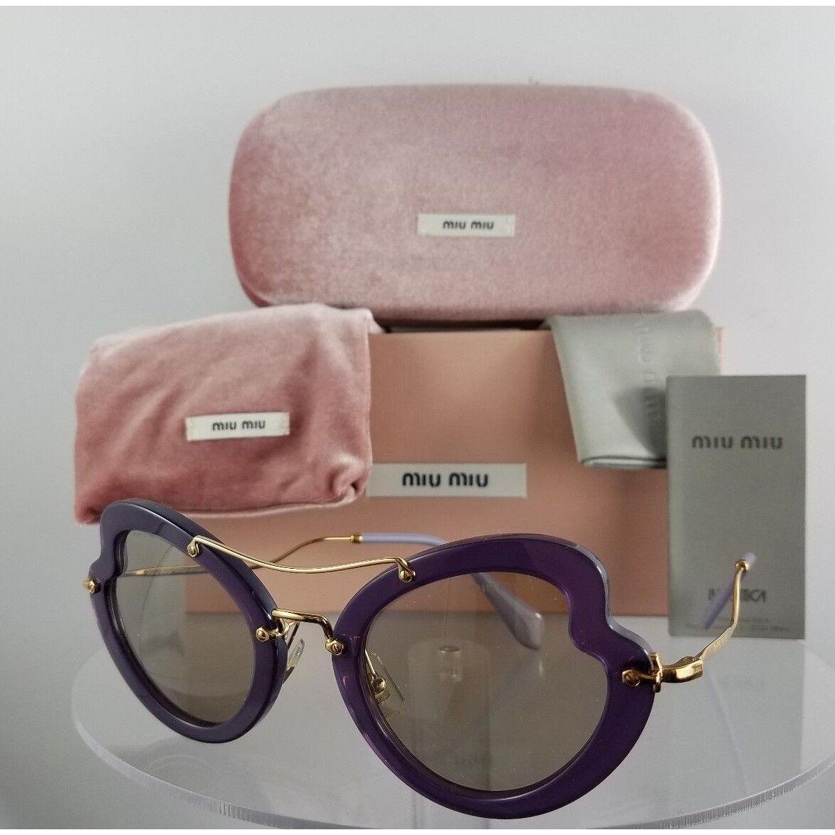 Miu Miu Smu 11R USV-5J2 Sunglasses Violet Gold Frame