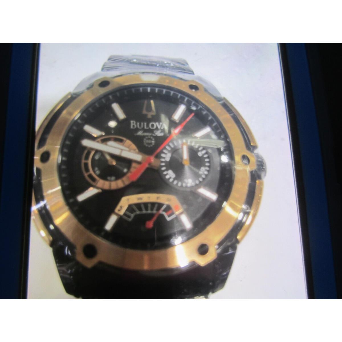 Bulova Marine Star Men`s Watch Chrono S/s 98B137