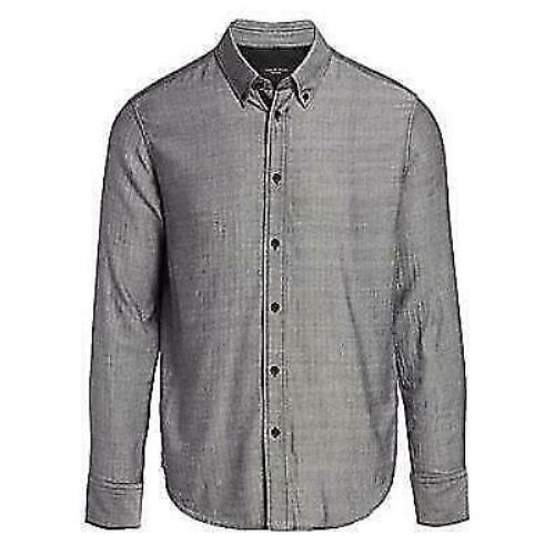 Rag and Bone Fit 2 Tomlin Herringbone Shirt Size Small