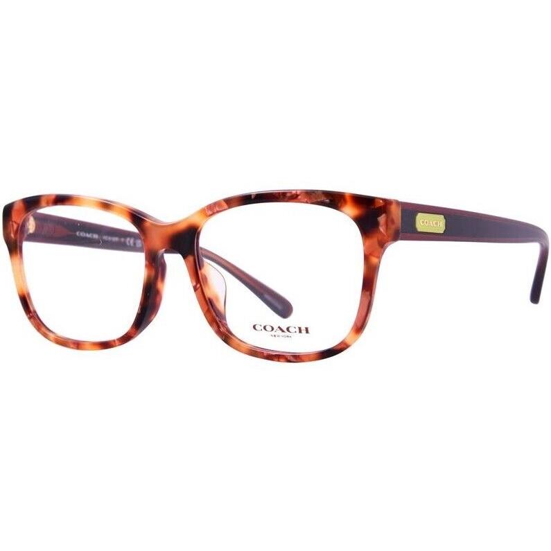 Coach HC6197U 5120 Eyeglasses Women`s Dark Tortoise Full Rim Square Shape 53mm