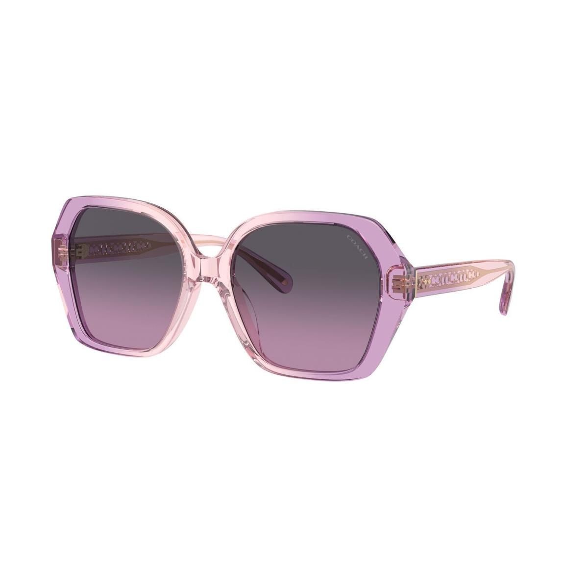 Coach Women`s 56mm Amethyst Pink Gradient Sunglasses HC8404U-581390-56