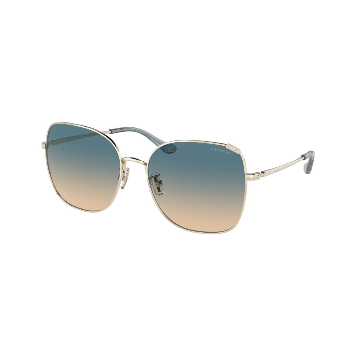 Coach Women`s 57mm Shiny Light Gold Sunglasses HC7133-900579