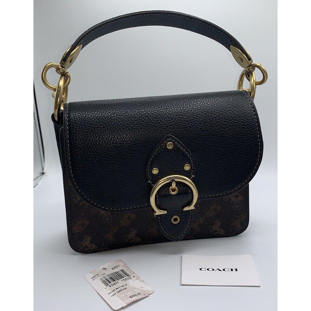 Coach Beat Shoulder Bag 18 with Horse and Carriage Print 4603