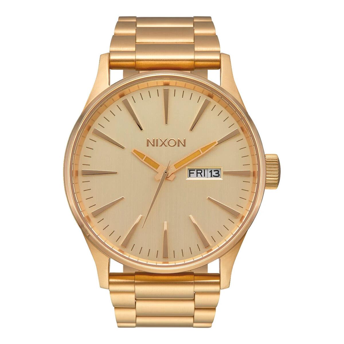 Nixon Men`s Sentry Stainless Steel All Gold Watch