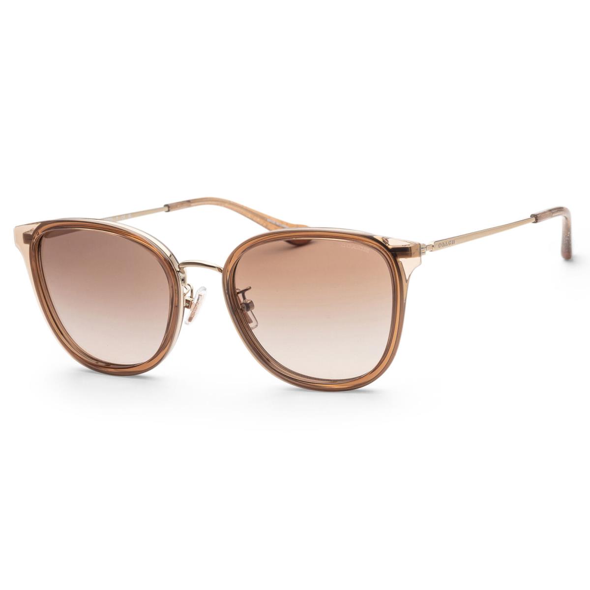 Coach Women`s 54mm Light Gold Brown Sunglasses HC7135-565413