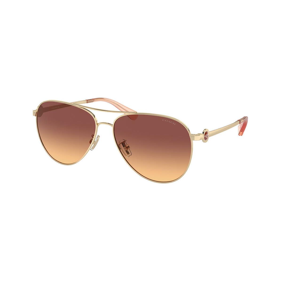 Coach Women`s 58mm Shiny Light Gold Sunglasses HC7128-900578-58