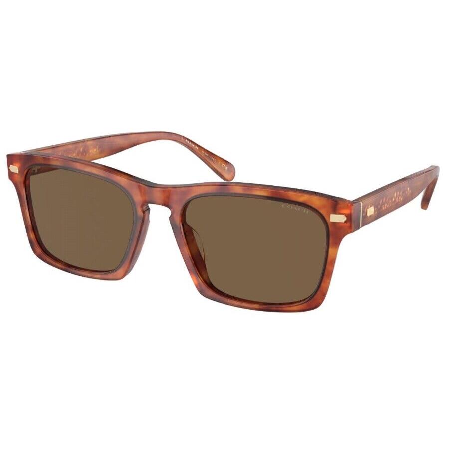 Coach Men`s 57mm Caramel Tortoise Sunglasses HC8397U-577473-57