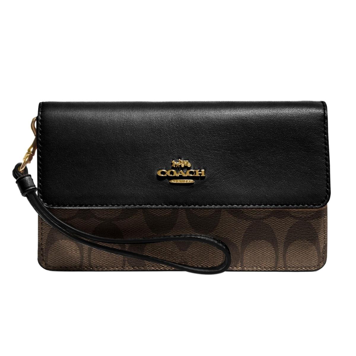 Coach Signature Foldover Wristlet