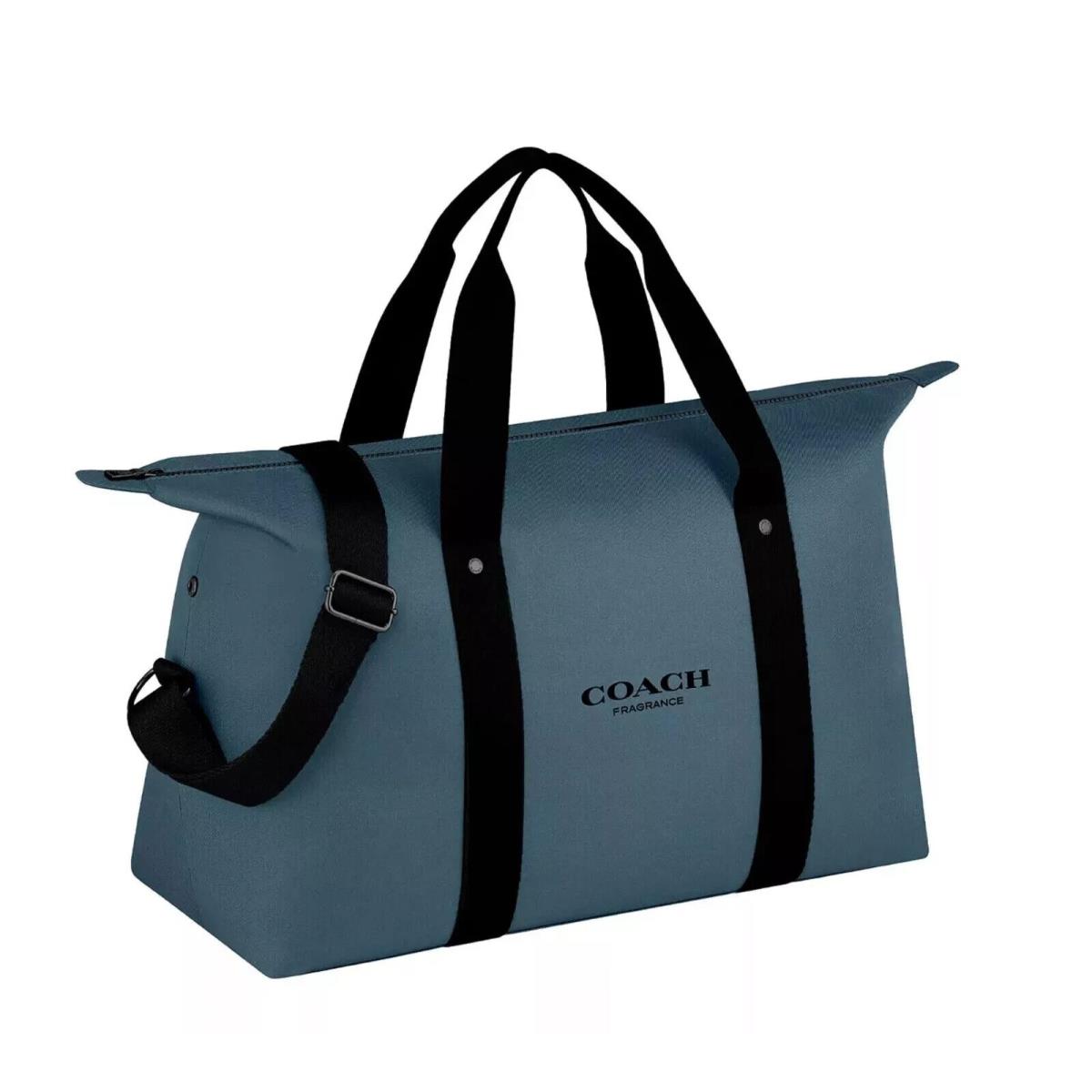 Coach Fragrance Duffle Slate Blue Weekender Carry-on Gym Shoulder / Hand Bag