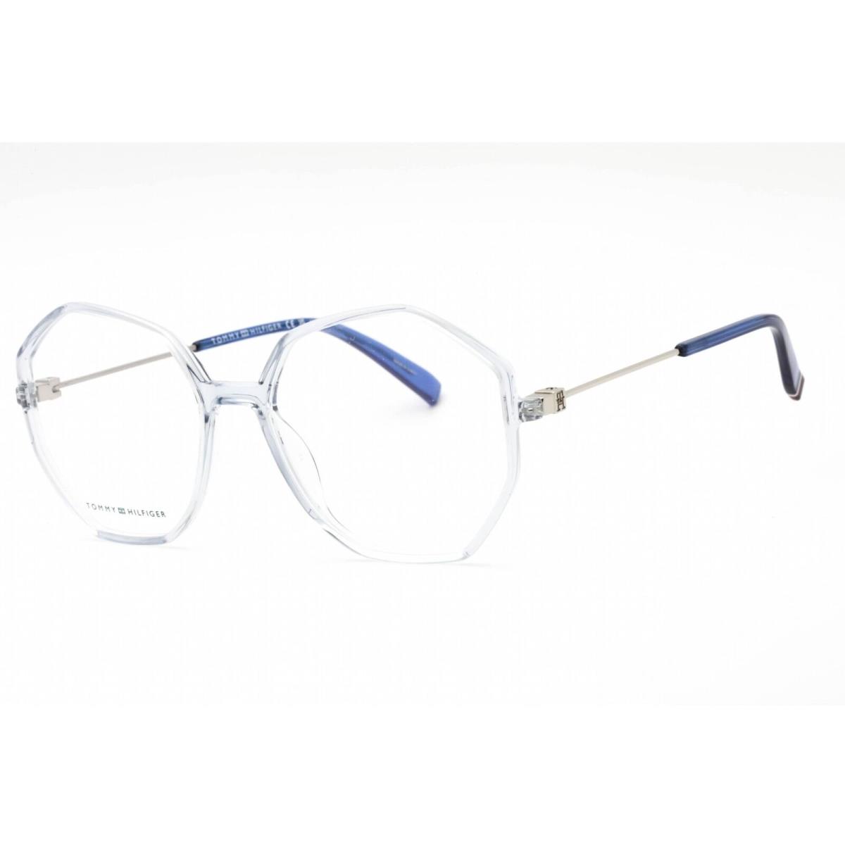 Tommy Hilfiger Women`s Eyeglasses Azure Plastic Geometric Frame TH 2060 0MVU 00