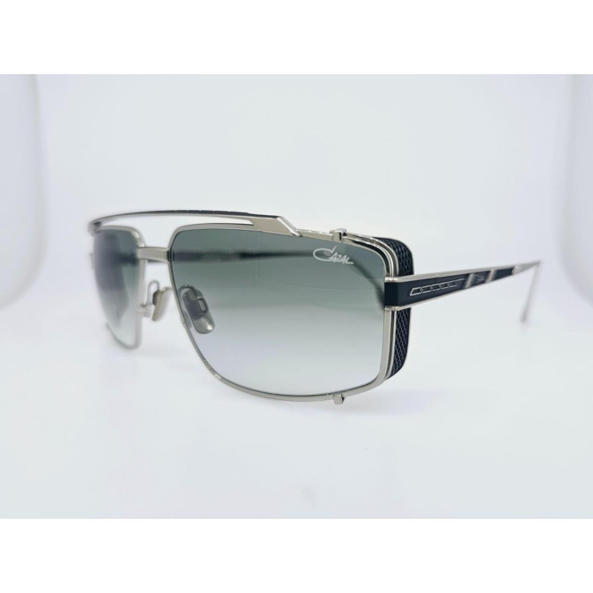 Cazal Sunglasses 756/3 002 63MM Silver Black Frame with Grey Gradient Lenses