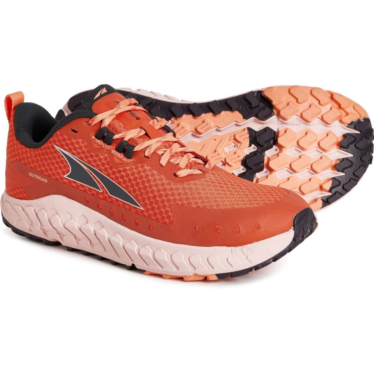 Altra Outroad Trail Women`s Trail Running Shoes Size 7 Red / Orange