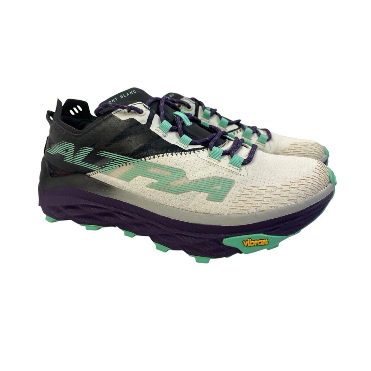 Women s Altra Mont Blanc AL0A548D043 White Purple Green Trail Size 8