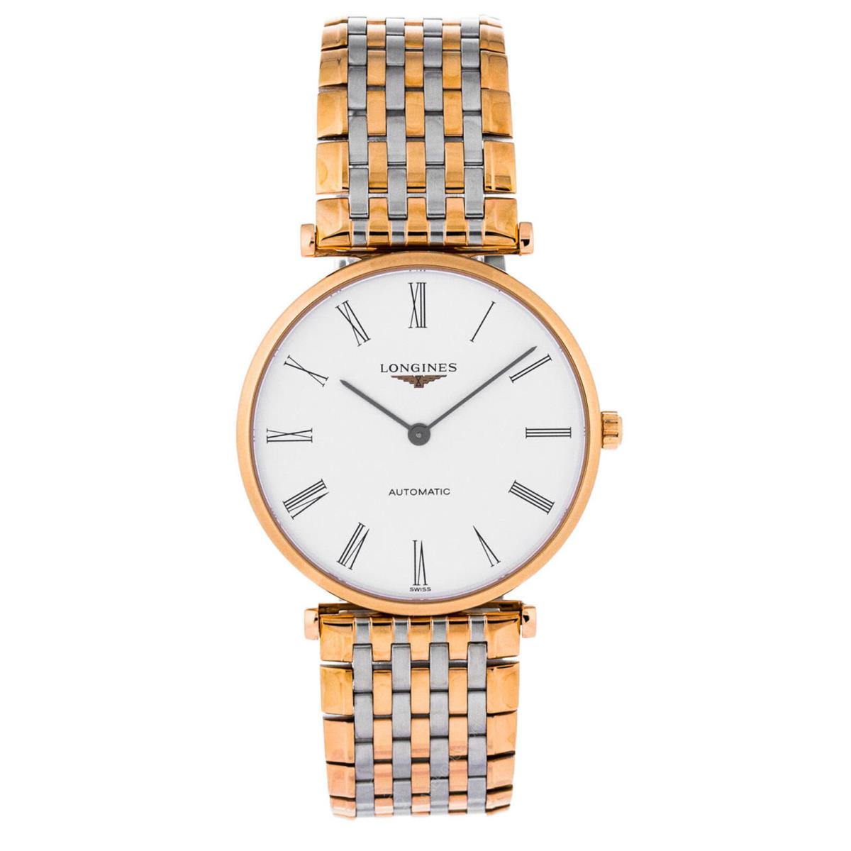 Longines La Grande Classique De Longines 36MM Auto Two-tone L49081917 - Dial: White, Band: Multicolor, Two-tone ( Silver and Gold ), Bezel: Rose Gold