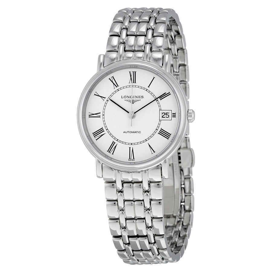 Longines Présence Pr Sence White Men`s Watch - L4.821.4.11.6