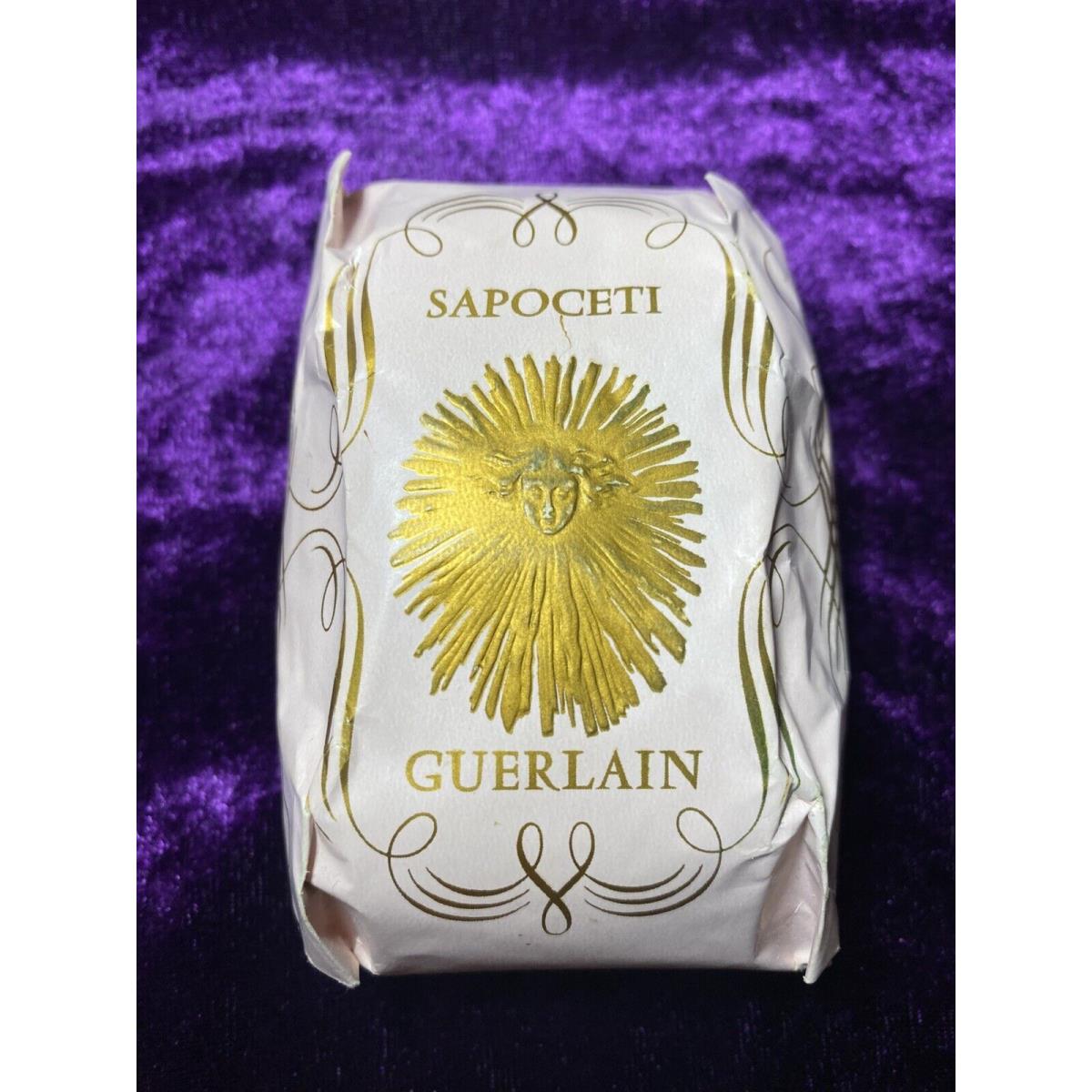 Vintage Guerlain Geranium Sapoceti Bar Wrapped Perfumed Soap 5.2 Oz 1965 Rare