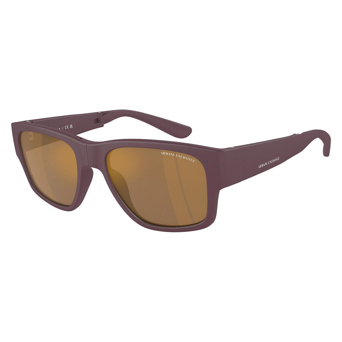 Armani Exchange Men`s 56mm Matte Bordeaux Sunglasses AX4141SU-8347F9-56