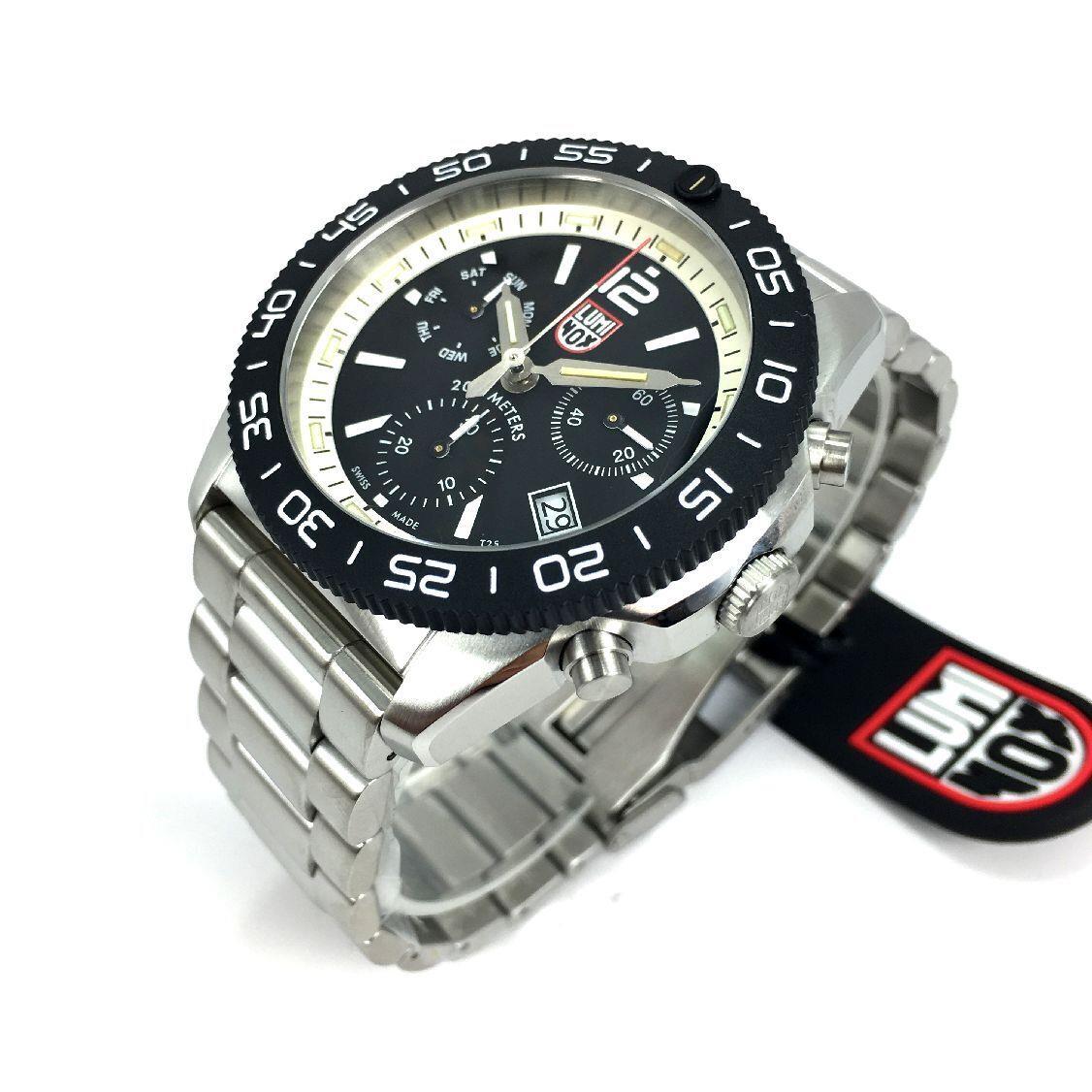 Men`s Luminox Pacific Diver Chronograph Steel Swiss Watch XS.3141.M