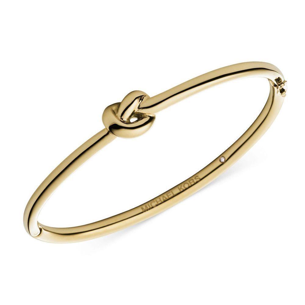 Michael Kors Yellow Gold SS Bangle Bracelet Knot MKJ4153 MKJ4153710