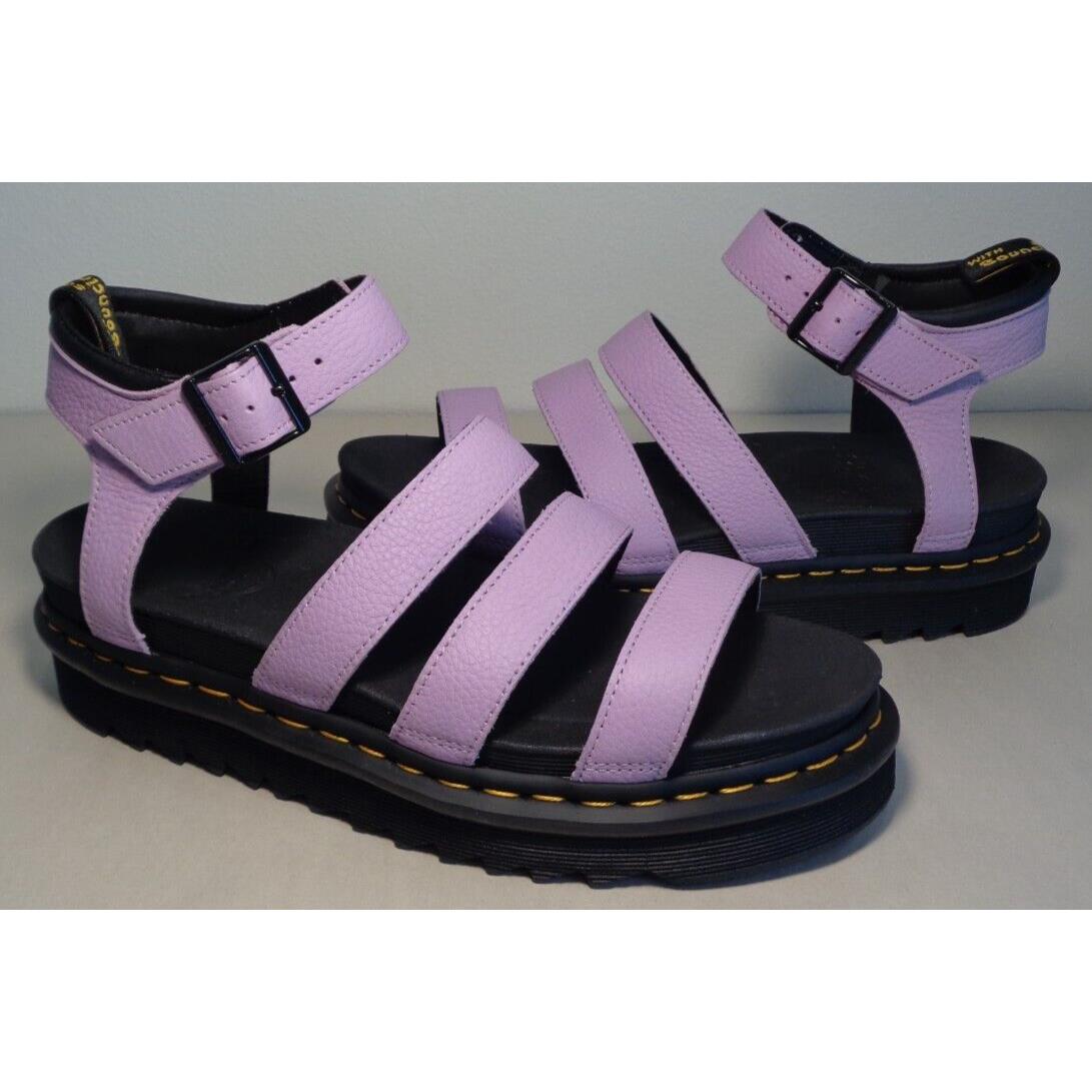 Dr. Martens Size 11 M Blaire Lilac Leather Sandals Women`s Shoes