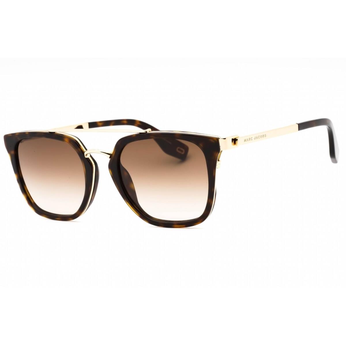 Marc Jacobs Men`s Sunglasses Havana Gold Pilot Plastic Frame Marc 270/S 02IK 00