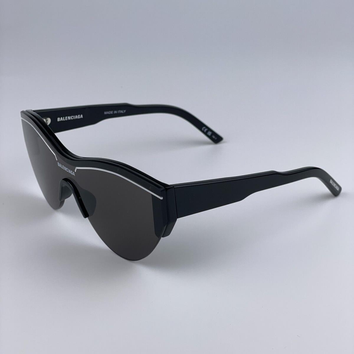 Balenciaga BB0004S 001 Black Grey Shield Unisex Sunglasses